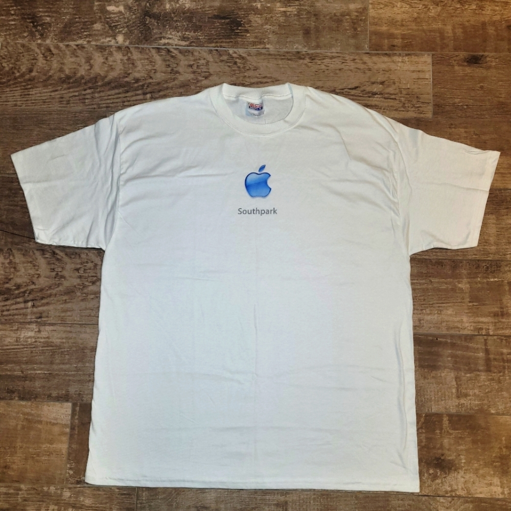 Vtg Apple South Park California Event T-Shirt Size XL "Designed By Apple In CA"